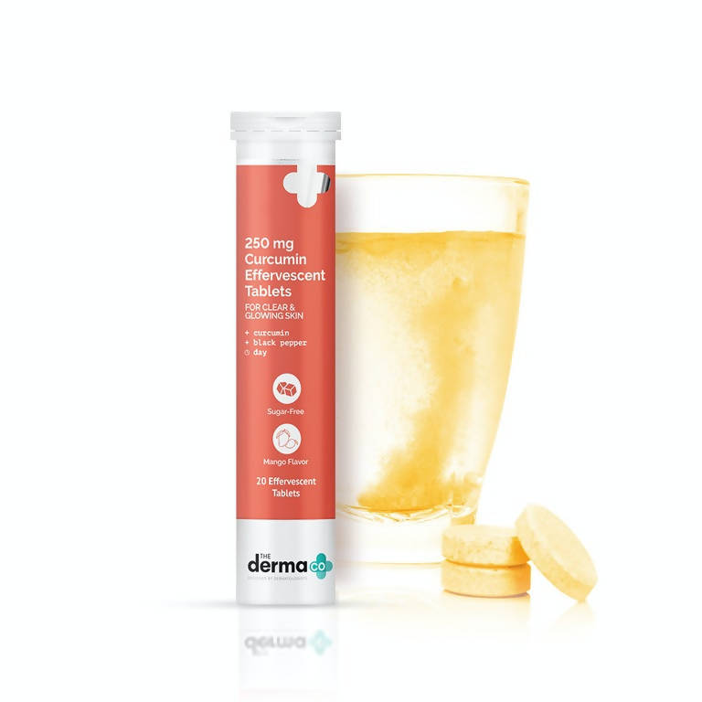 The Derma Co 250 mg Curcumin Effervescent Tablets For Clear & Glowing Skin