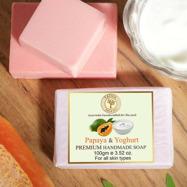 description tatvik ayurveda papaya yogurt soap about this item papaya
