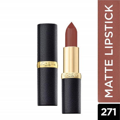 L'Oreal Paris Color Riche Moist Matte Lipstick - 271 Divine Mocha - Distacart