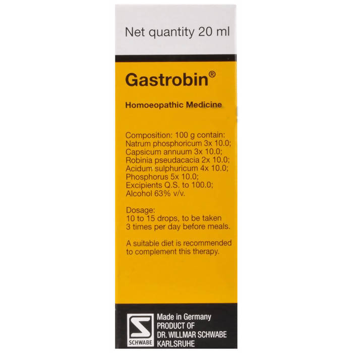 Dr. Willmar Schwabe India Gastrobin Drop - Distacart