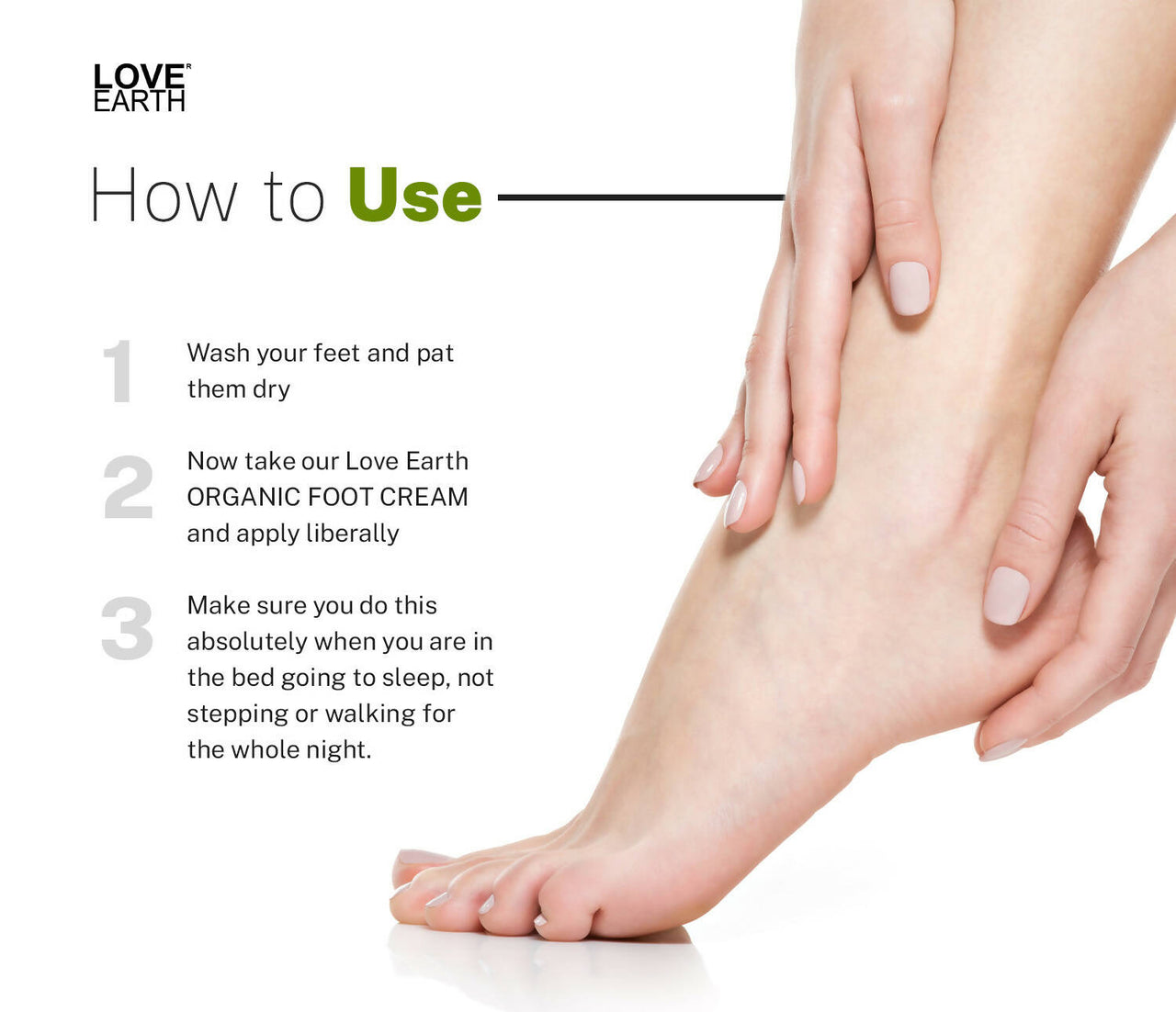 Love Earth Organic Foot Cream For Cracked & Dry Heels - Distacart