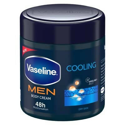 Vaseline Men Cooling Moisturizing Body Cream For Dry Skin - Distacart