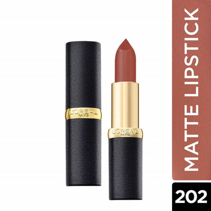 L'Oreal Paris Color Riche Moist Matte Lipstick - 202 Maple Mocha - Distacart