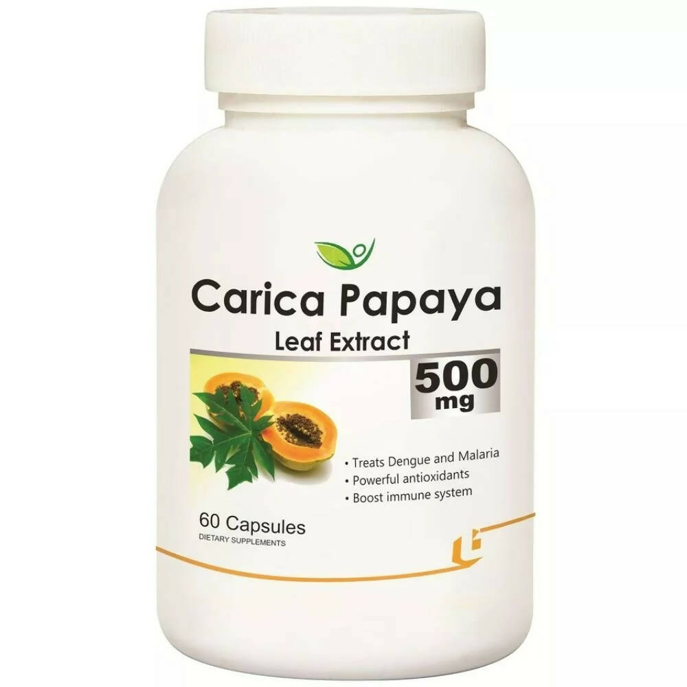 Biotrex Carica Papaya Leaf Extract 500mg Capsules - Distacart