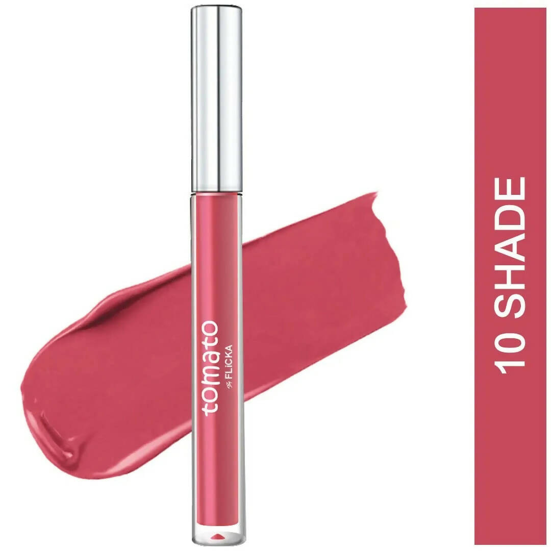 FLiCKA Tomato Liquid Lipstick - Pinkish Nude - Shade 10 - Distacart