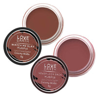 Thumbnail for Love Earth Lip Tint & Cheek Tint Multipot Combo (Ruby Pink & Caramel Brown) - Distacart