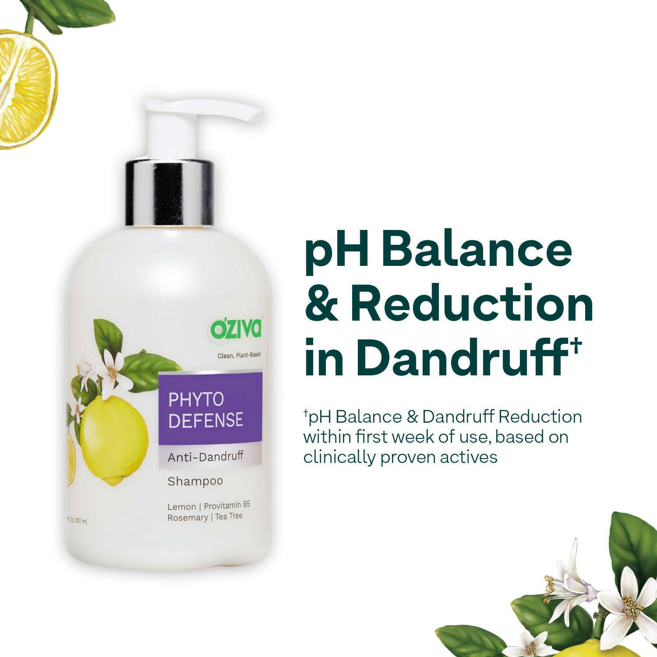 OZiva Phyto Cleanse Anti-Dandruff Shampoo - Distacart