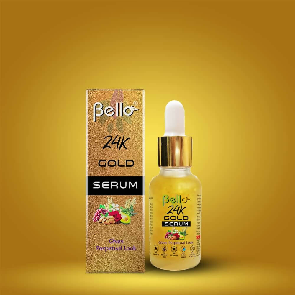 Bello Herbals 24K Gold Serum - Distacart