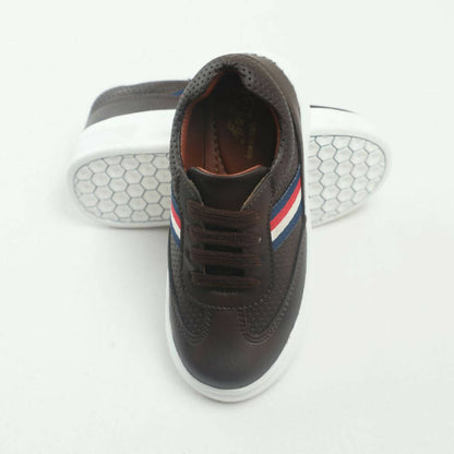 Tiny Bugs Boys Lace Up Casual Sheos - Dark Brown - Distacart