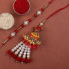 Pearl Rakhi & Lumba Set