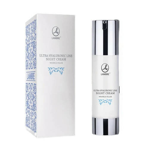 Lambre Ultra Hyaluronic Line Night Cream Wrinkle Filler - Distacart