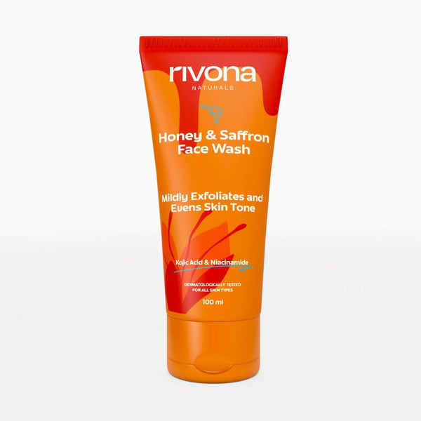 Rivona Naturals Honey & Saffron Face Wash - Distacart