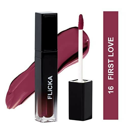 FLiCKA Set and Attack Liquid Matte Lipstick 16 First Love - Nude - Distacart