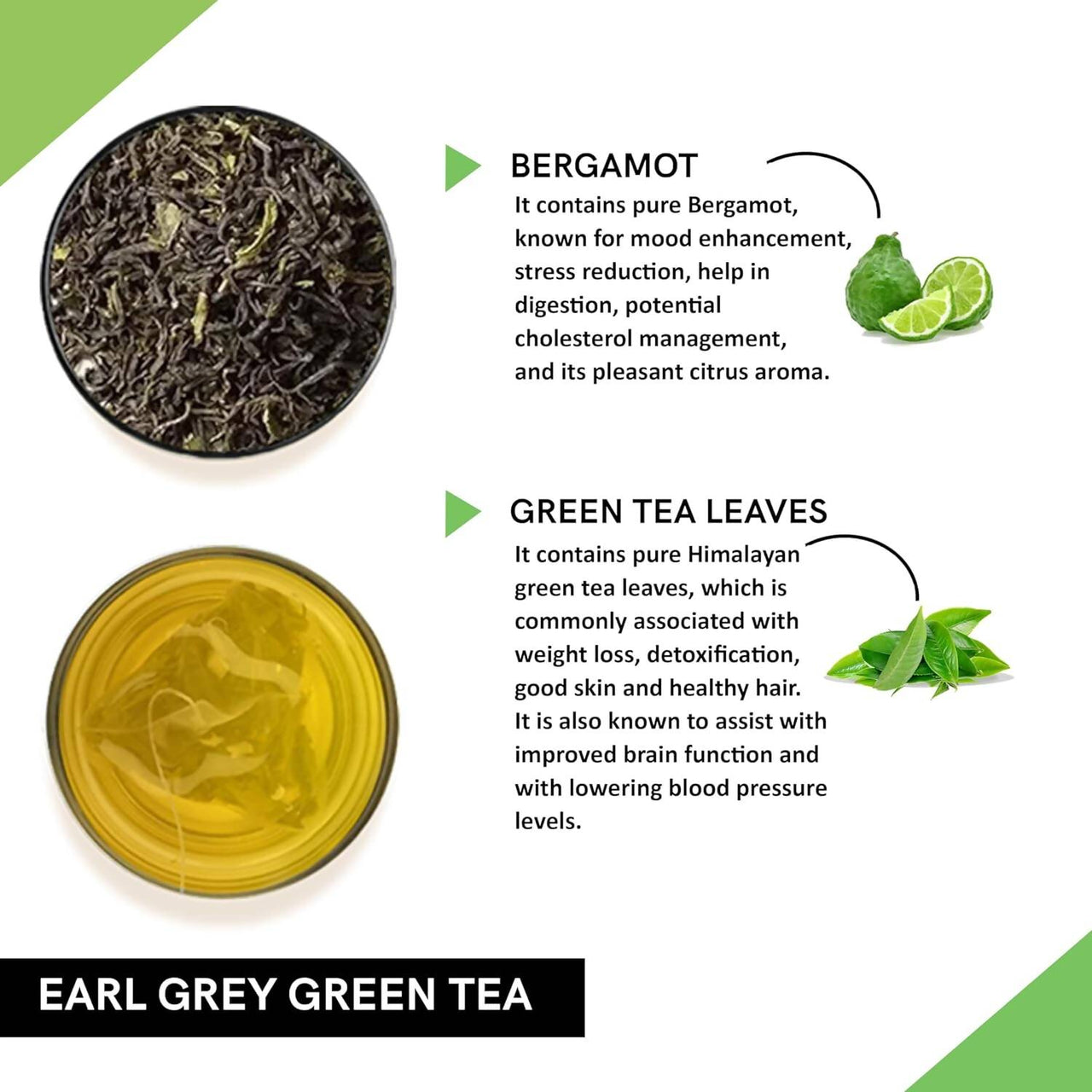 Teacurry Earl Grey Green Tea Bags - Distacart