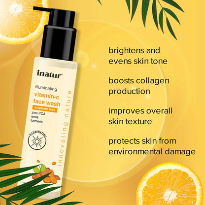 Inatur Vitamin C Face Wash - Distacart