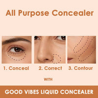Thumbnail for Good Vibes HydraGlow Liquid Concealer - Coffee 65 - Distacart
