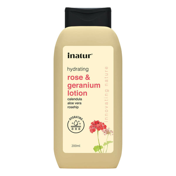 Inatur Rose and Geranium Lotion - Distacart