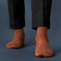 Thumbnail for Socksoho Luxury Men Socks Resilient Brown Edition