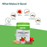 Thumbnail for OZiva Plant Based HerBalance for Menopause What makes it Good