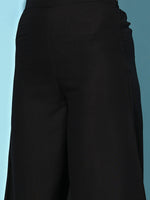 Thumbnail for InWeave Women's Strappy Set In Black With Green Floral Short Or Cape - Distacart
