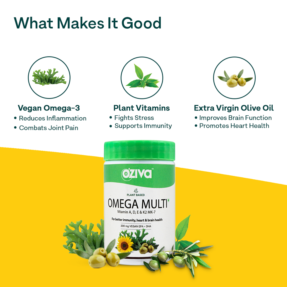 OZiva Plant Based Omega Multi for Men & Women
