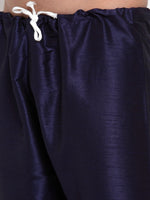 Thumbnail for Jompers Men Navy-Blue Solid Kurta with Churidar - Distacart