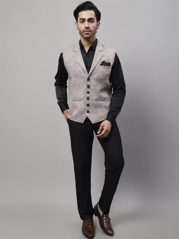 Even Apparels Men's Cream Pure Wool Nehru Jacket - Distacart