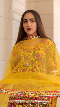 Thumbnail for Pomcha Jaipur Nitara Cotton Hand Block Skirt Set - Distacart
