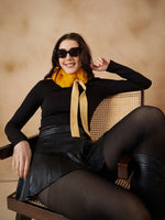 Thumbnail for InWeave Women's Yellow Fur Neckpiece - Distacart