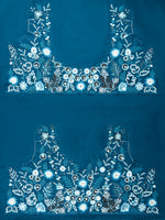 Thumbnail for House of Panchhi Teal Net Sequins, Mirror And Thread Embroidery Lehenga Choli & Dupatta - Distacart