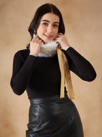 Thumbnail for InWeave Women's Pure White Fur Neckpiece - Distacart