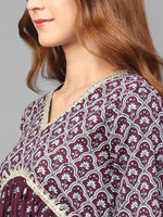 Thumbnail for Kalini Printed Gotta Patti Empire Pure Cotton Kurta with Palazzos & With Dupatta - Distacart