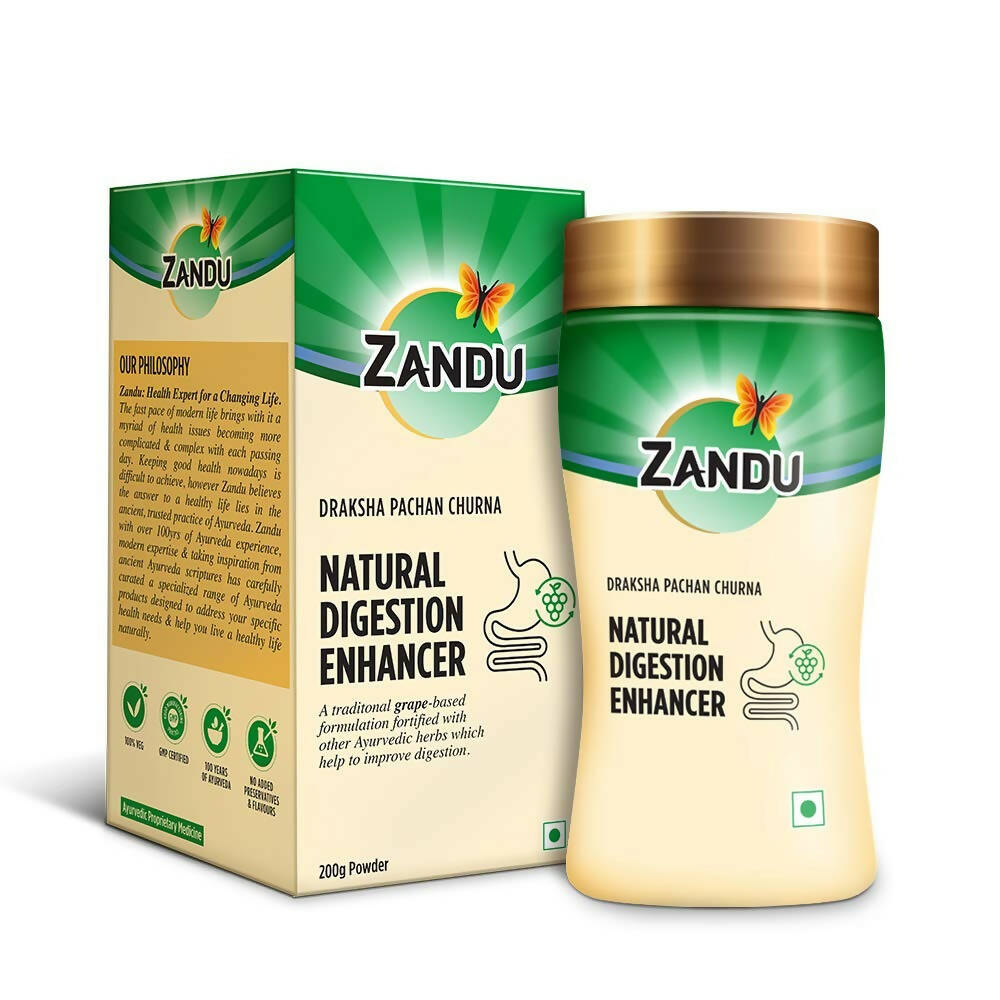 Zandu Natural Digestion Enhancer, Draksha Pachan Churna - Distacart