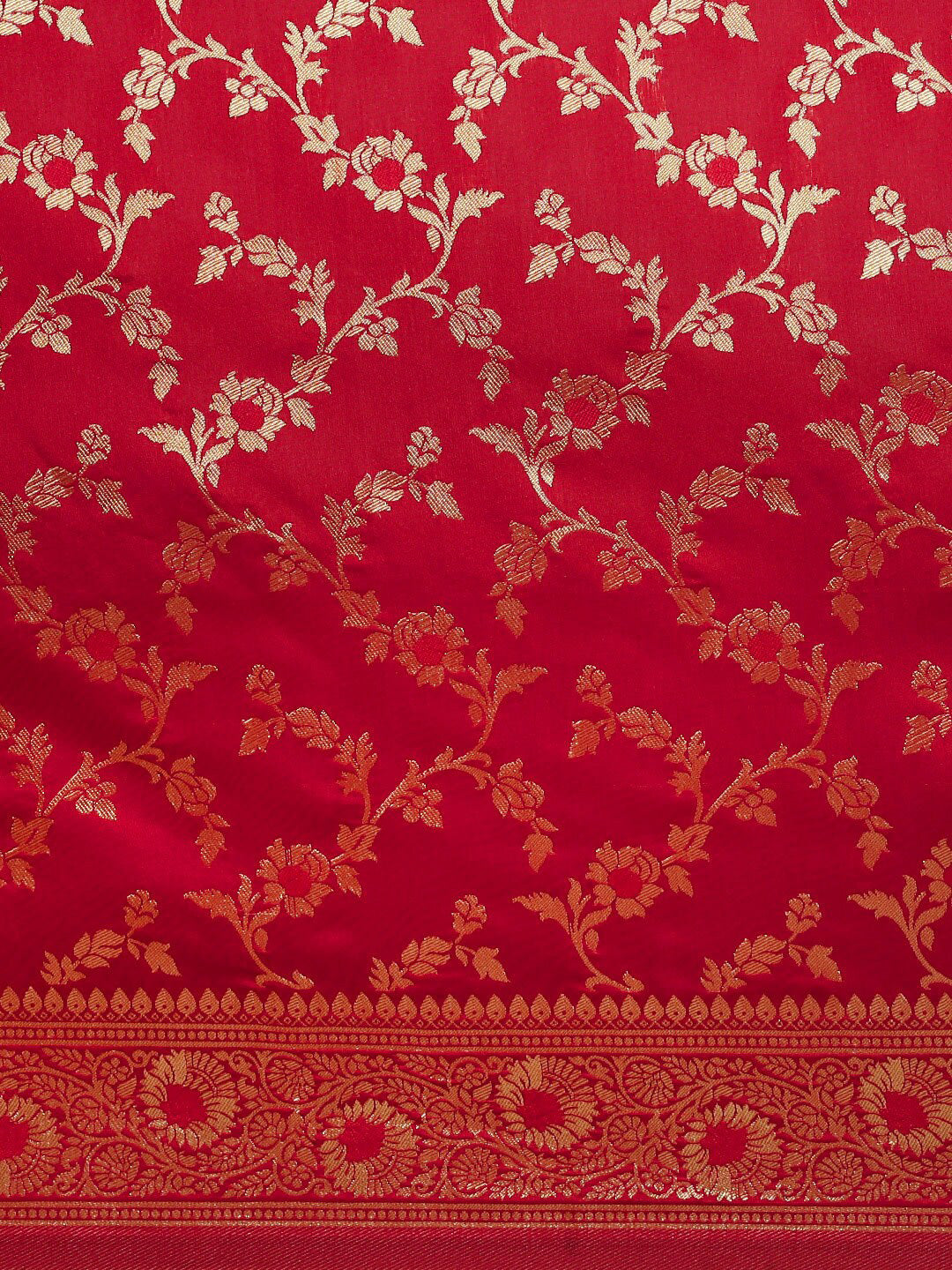 Sangria Floral Woven Design Kanjeevaram Sarees - Distacart
