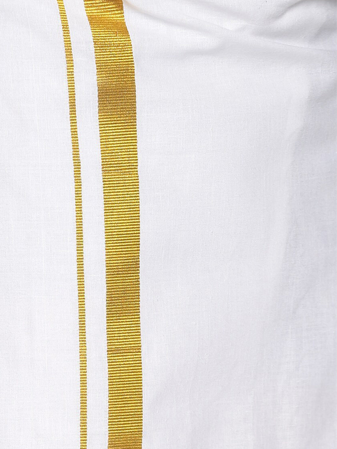 Sethukrishna Boys White & Gold-Toned Shirt with Dhoti - Distacart