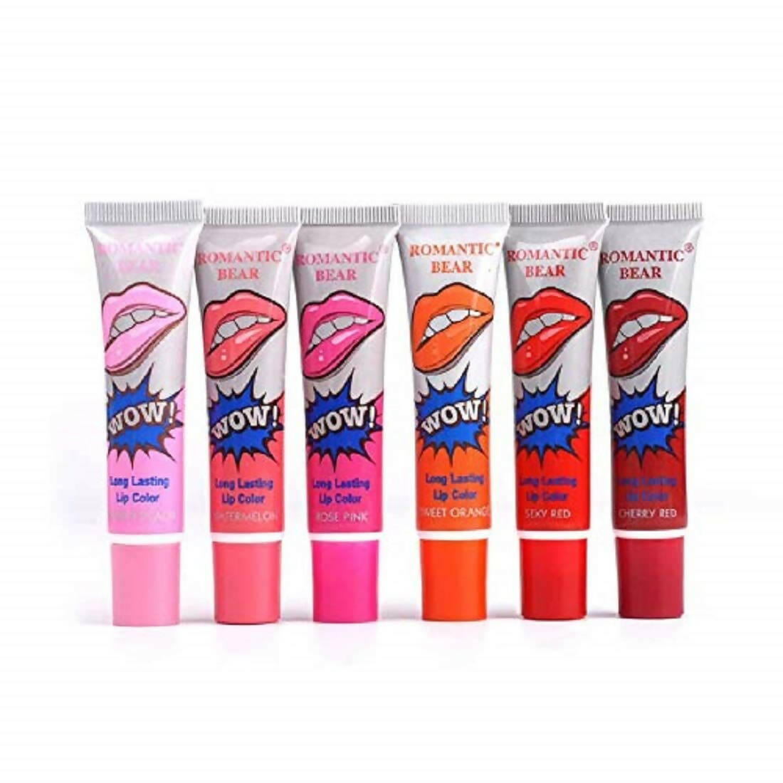 Favon Pack of 6 Romantic Bear Peel off Lipcolors - Distacart