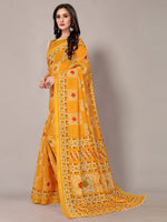 Thumbnail for Kalini Ethnic Motifs Printed Zari Saree - Distacart