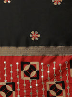 Thumbnail for Kalini Ethnic Motifs Embroidered Silk Cotton Saree - Distacart