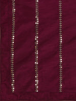 Thumbnail for Sangria Women Burgundy Sarees - Distacart