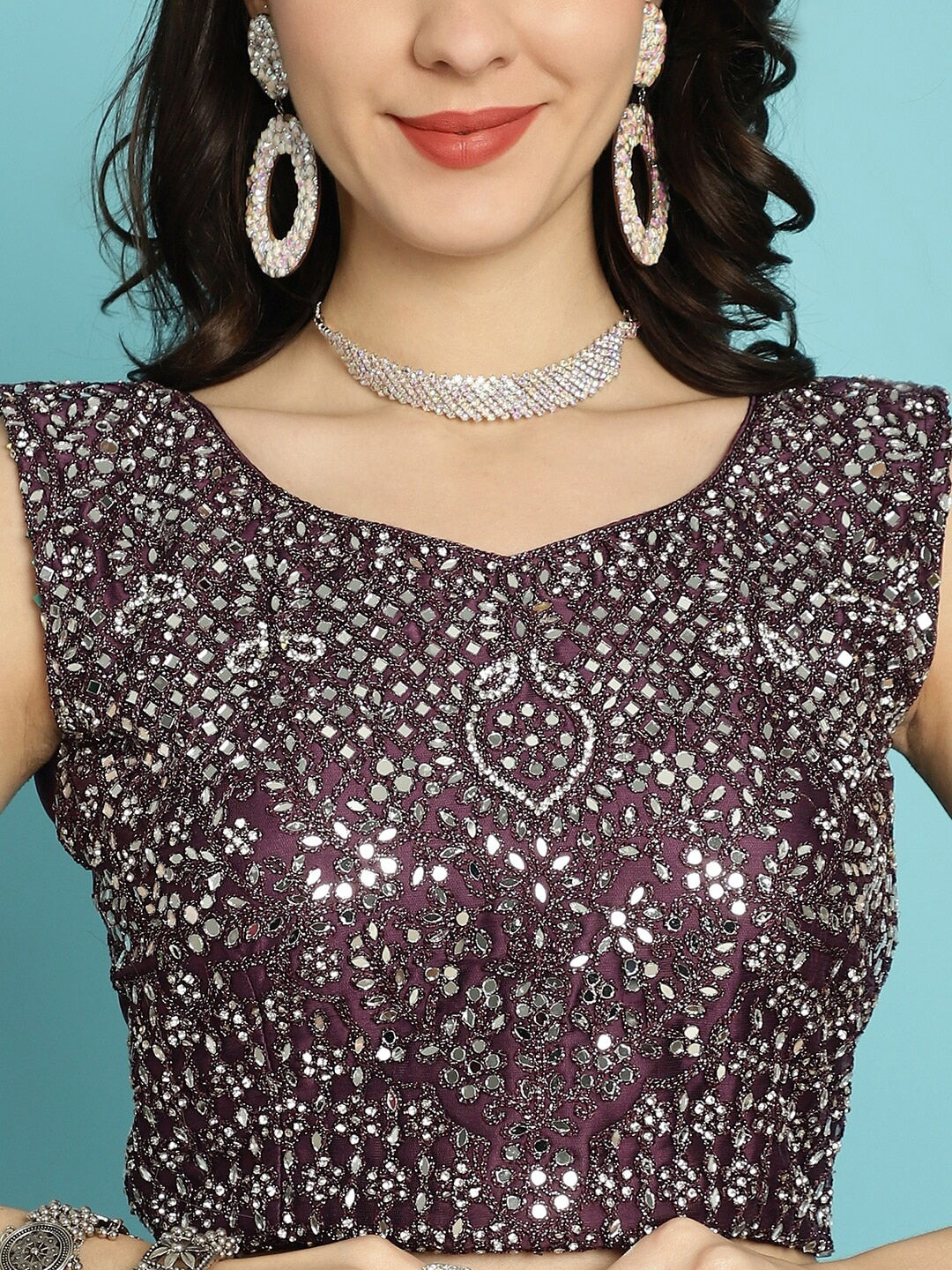 Mitera Maroon Ombre Dyed Ready to Wear Saree - Distacart