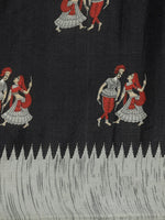 Thumbnail for Kalini Black Warli Art Silk Khadi Saree - Distacart