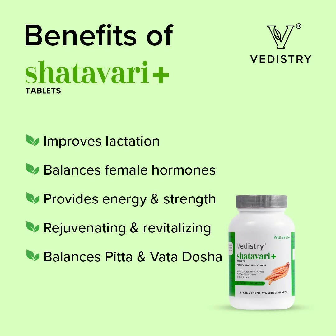 Vedistry Shatavari Tablets - Distacart