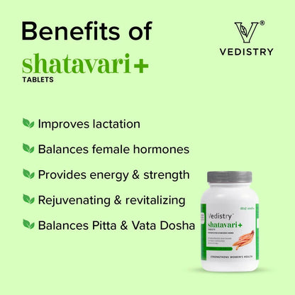 Vedistry Shatavari Tablets - Distacart