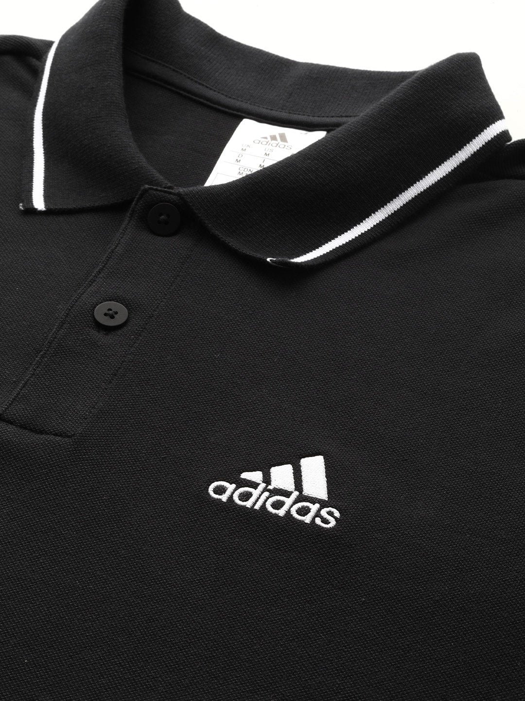 Adidas Solid Polo Collar Pure Cotton SL PQ PS T-shirt - Distacart