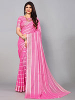 Thumbnail for Kalini Striped Saree - Distacart