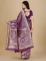 Thumbnail for Kalini Ethnic Motif Woven Design Zari Art Silk Banarasi Saree - Distacart