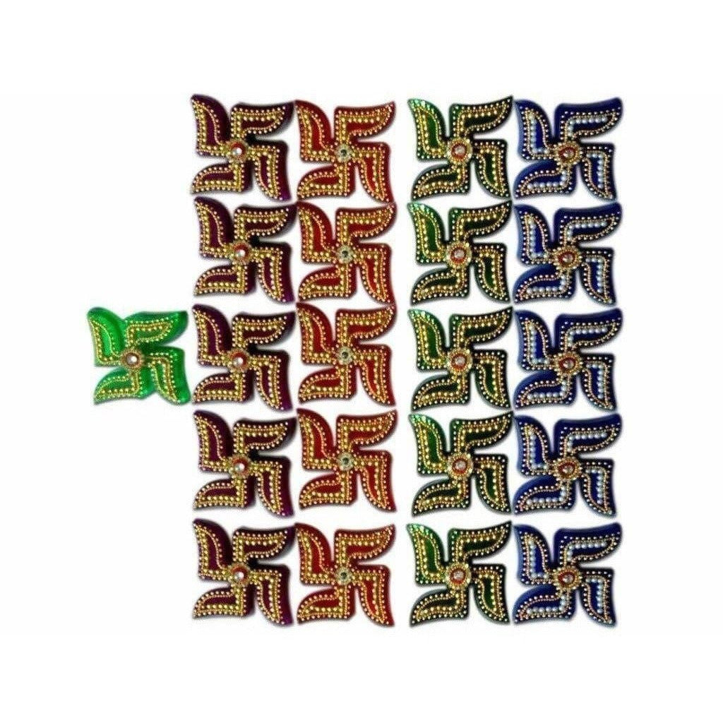 Swasthik Design Kumkum Box - 1 Piece - Distacart