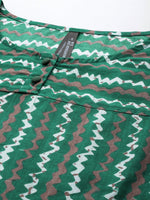 Thumbnail for HERE&NOW Abstract Printed Pure Cotton Kurta - Distacart