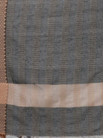 Thumbnail for HERE&NOW Green Striped Pure Cotton Kurta With Trousers & Dupatta - Distacart