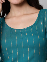 Thumbnail for Kalini Women Turquoise Blue Printed Kurta - Distacart